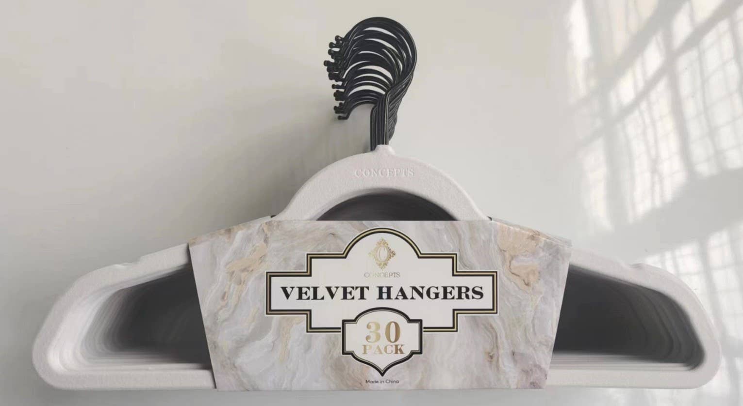 Concepts In Time - Wholesale Clothes hangers - Concepts 30pk Velvet Hangers – Sleek, Sturdy & Non-Slip13