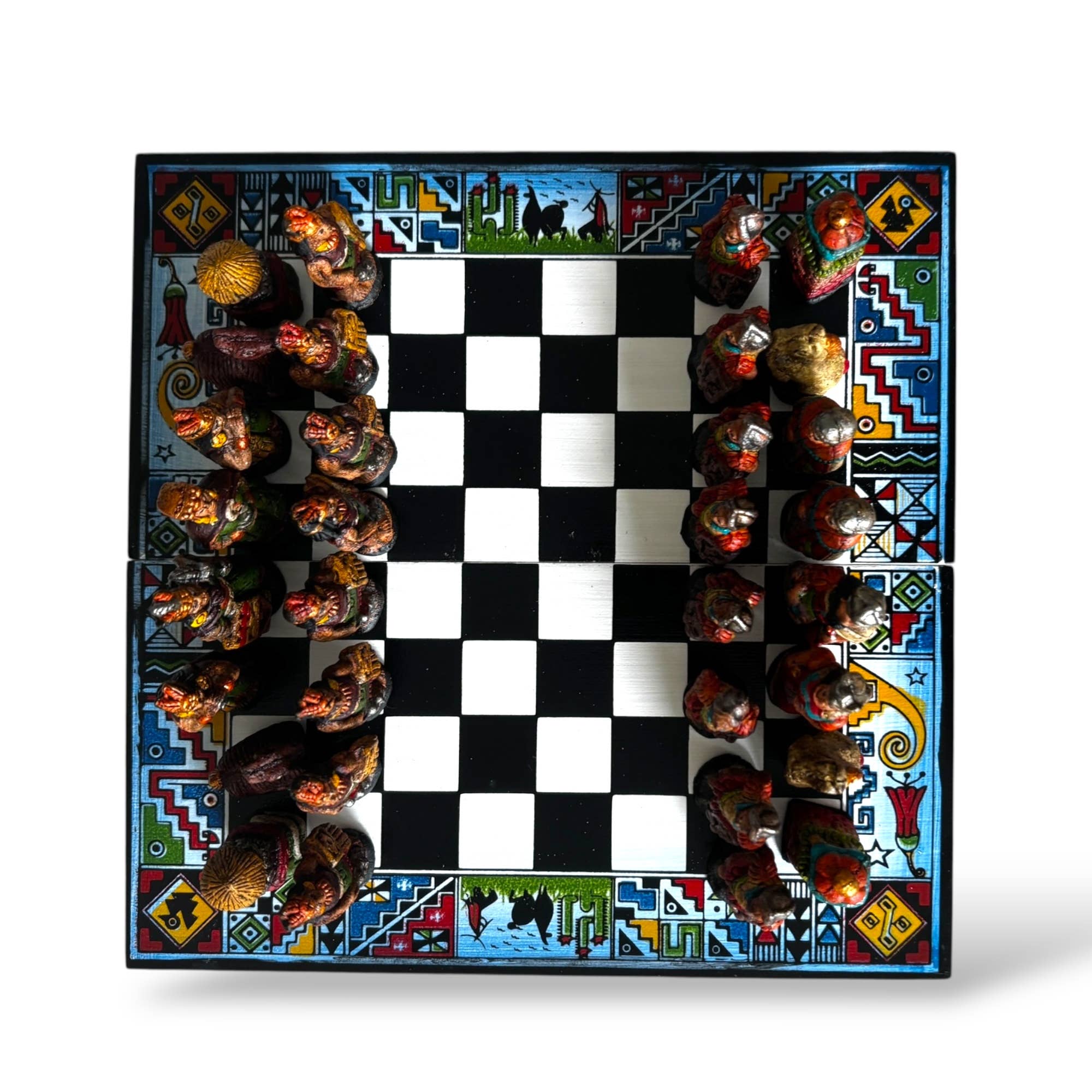 Zoe Artcrafts Corp. - Vendita all'ingrosso Giochi da tavolo - Set di scacchi per bambini fatto a mano, scacchiera pieghevole 20x20 cm11