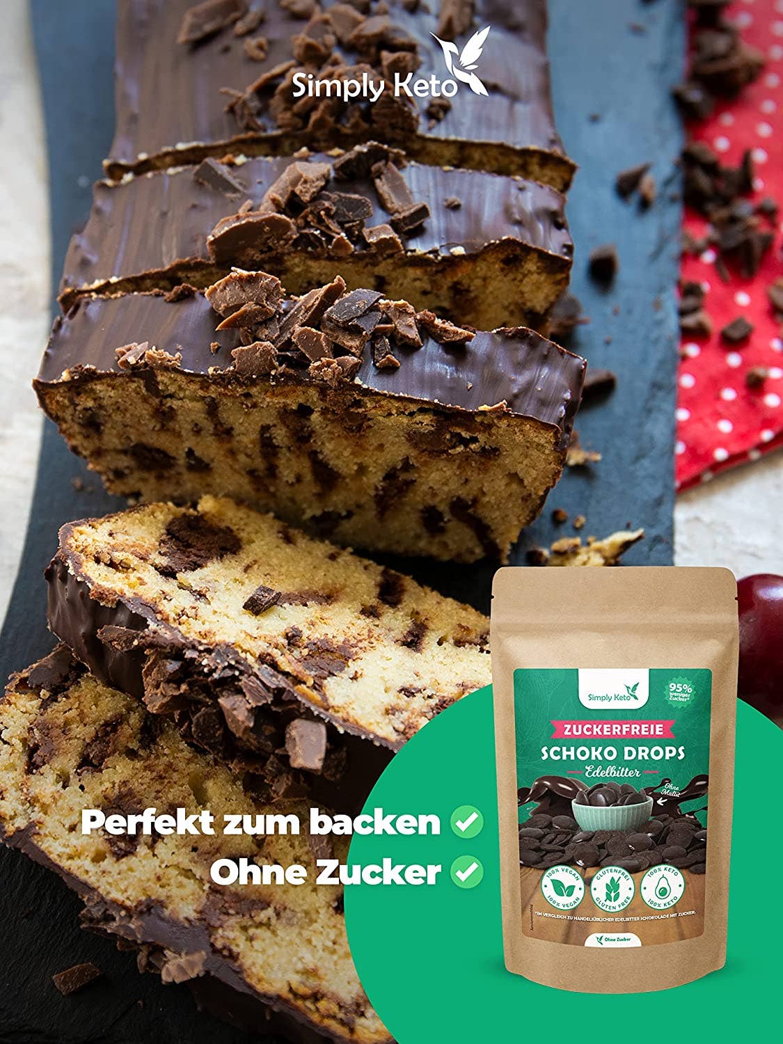 Simply Keto - Wholesale Chocolate Covered Sweets - EDELBITTER Chocolate Drops 750g (erythritol) | Value Pack2
