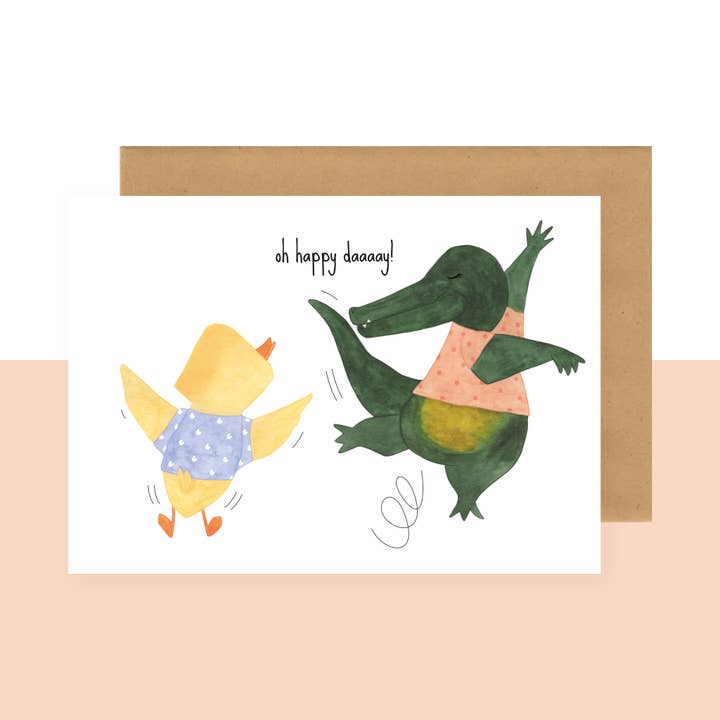 Carte postale - Oh happy day pour la vente par Studio Bertha