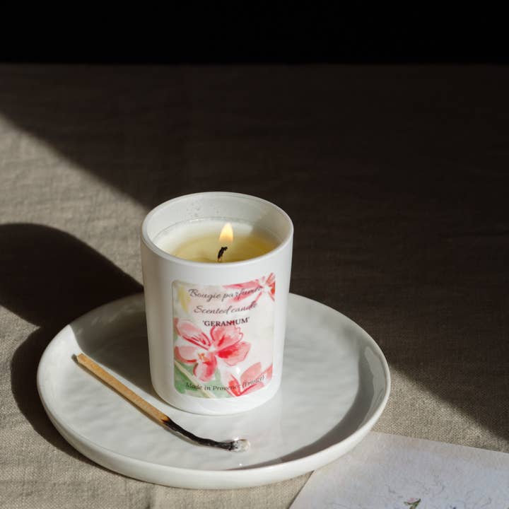 Geranium Scented Candle for wholesale by L'AUGUSTE Provence