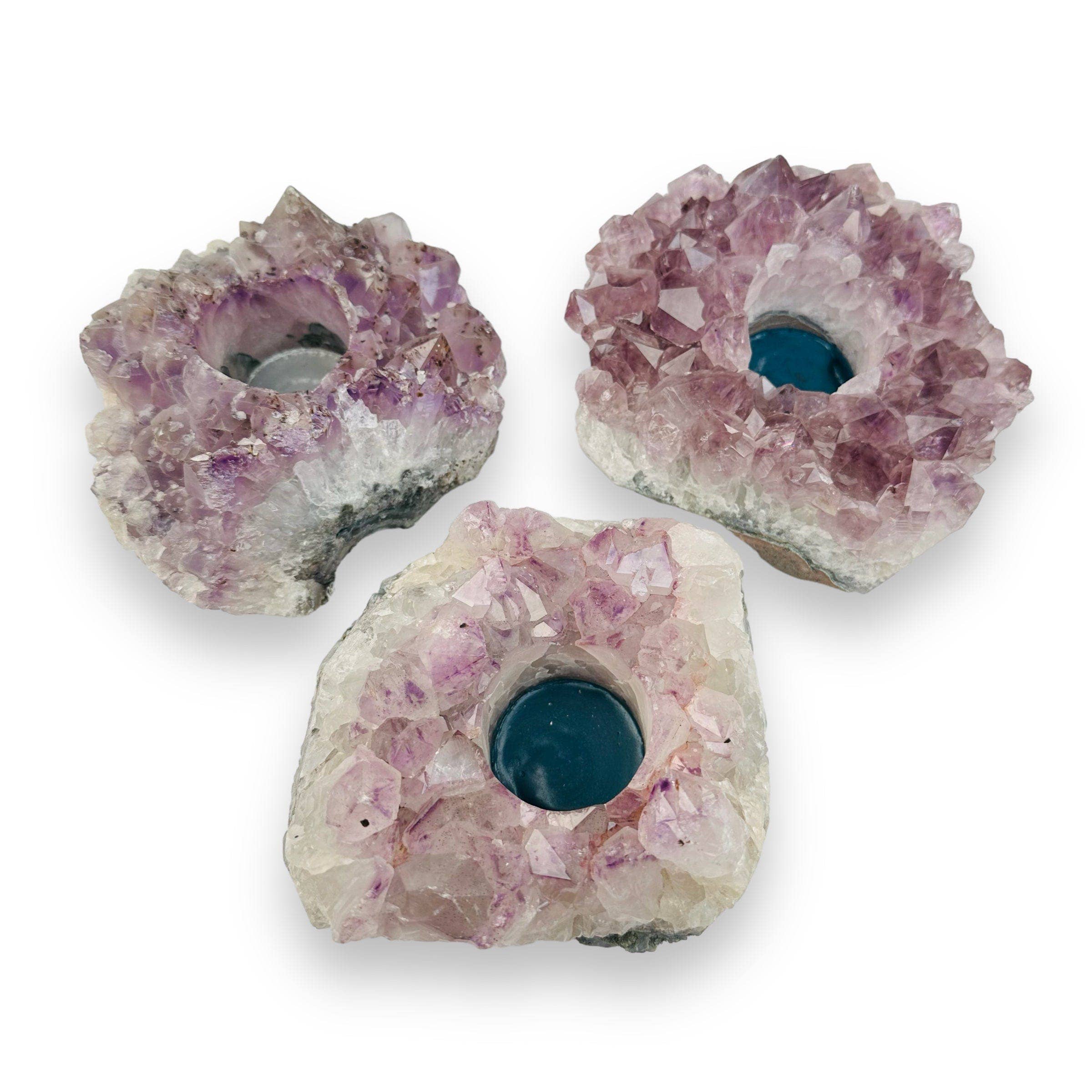 Rock Paradise - Wholesale Candle Holder - Amethyst Crystal Candle Holders - A Grade - (RK2-01)5