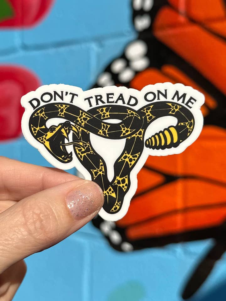 Don't Tread On Me Sticker for wholesale by Hilarious Humanitarian