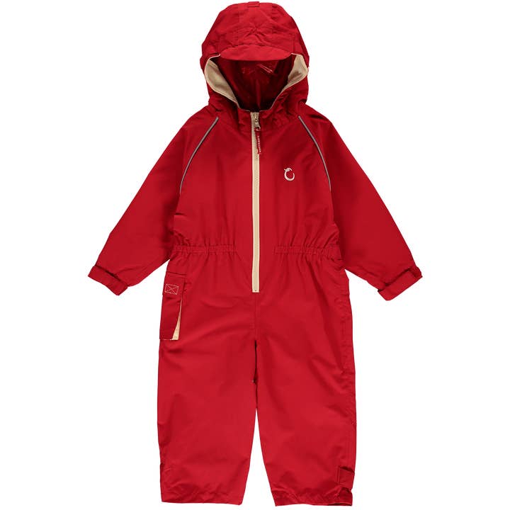 Hippychick – wholesale Rain suit – Kids – HC Waterproof All In One Fiesta Red 12-18 Months