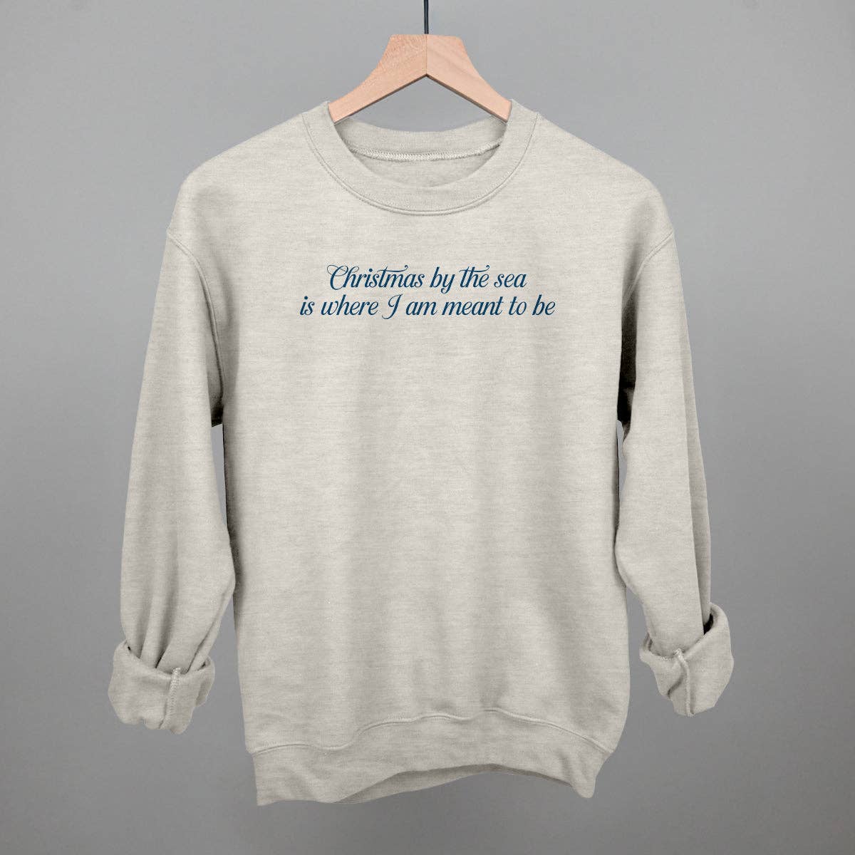 Ivy + Cloth - Vente Sweat-shirt à imprimés – femme - Noël au bord de la mer est là où je suis censé être.11