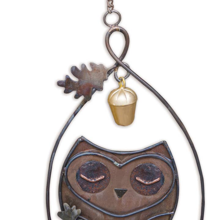 Copper Owl Hanging Buddy - 17364 for wholesale by Sunset Vista Designs