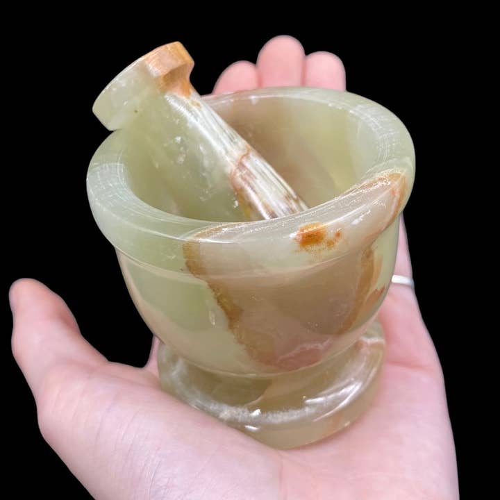 Onyx Mortar and Pestle 2.5" for wholesale by Funky Stuff