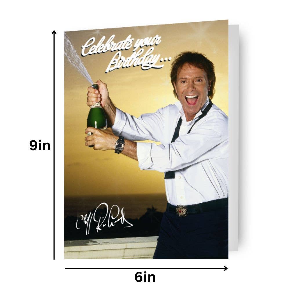 Danilo Promotions Ltd – wholesale Birthday card – Cliff Richard Birthday Sound Card1