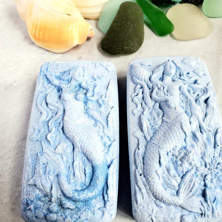 Fairyland Glade - Wholesale Bar Soap - Wild Blueberry Hidden Sea Glass Salt Soap Bar MADE TO ORDER5