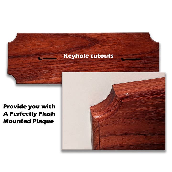Wild Woodworker – wholesale Plaque – Blank Padauk Rectangle Plaques, Blank Wooden Plaque (PadPX)1