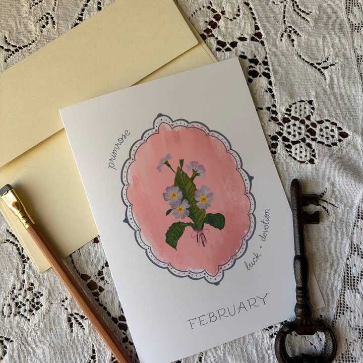 glad you're here co - Wholesale Birthday Card - March Birth Month Flower Greeting Card- Daffodil Flower Birthday Card – Vintage Botanical Art for Spring, Joy & New Beginnings4