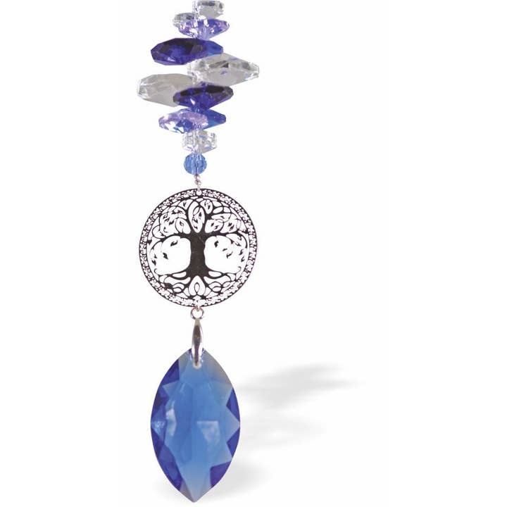 Atrapasol de Cristal Austriaco, Multifacético con Árbol de la Vida para venta al por mayor de Byzantium Collection Ltd