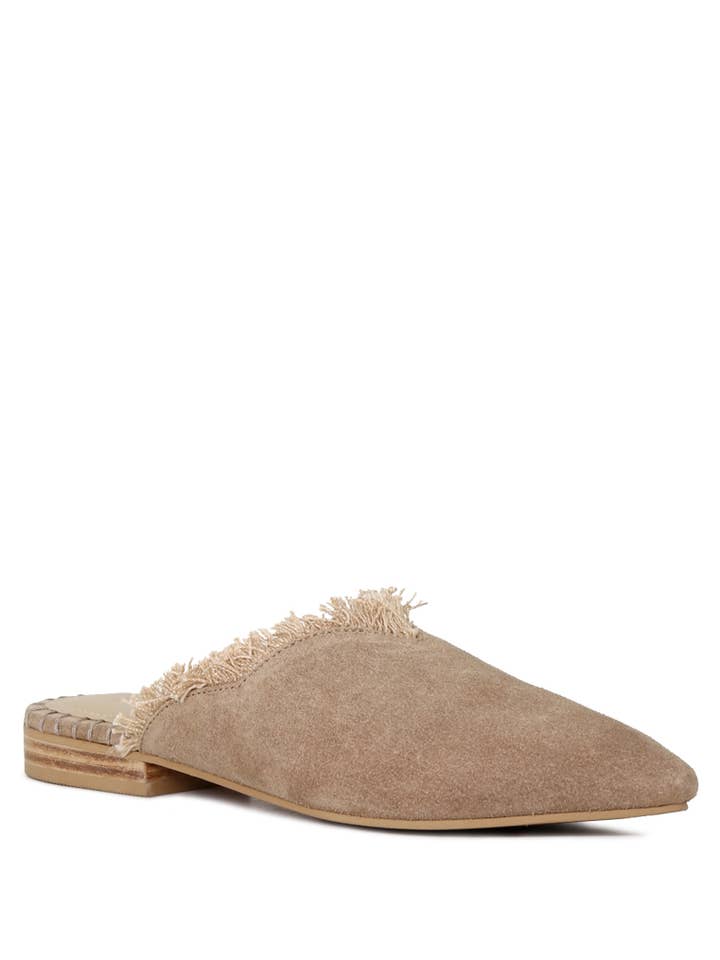 Rag Company - Wholesale Mules - Women's - MOLLY FRAYED LEATHER MULES10