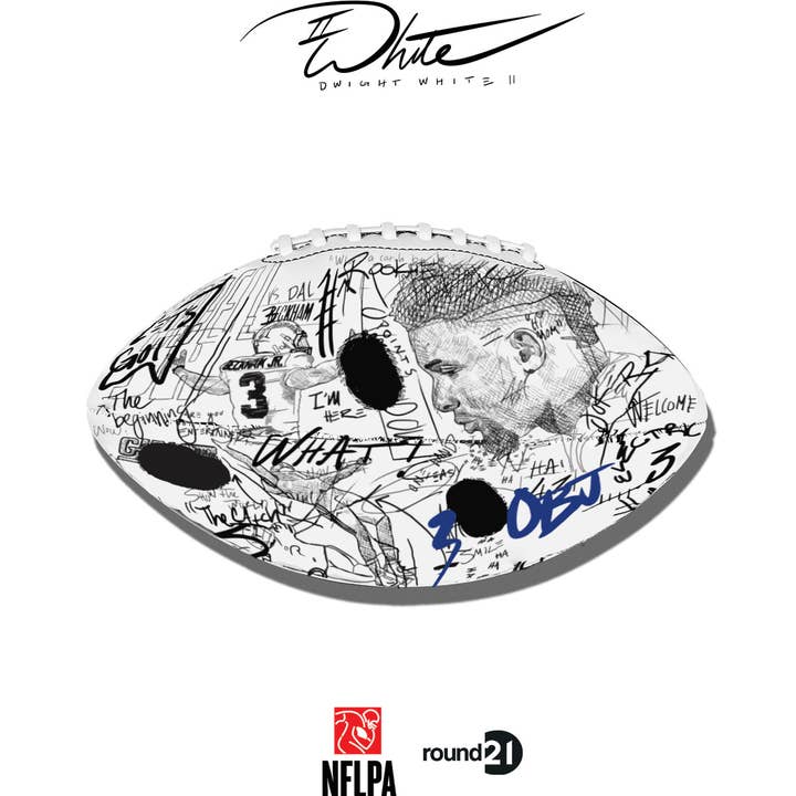 round21 – wholesale Sports ball – Official round21 x NFLPA Football - Odell Beckham, Jr.