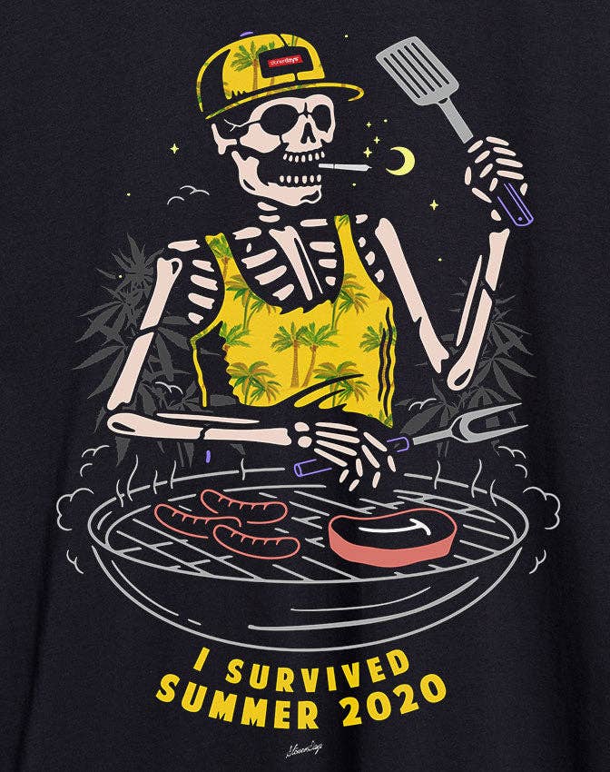 StonerDays Apparel - Wholesale Screen Printed T-Shirt - Men's - I Survived Summer 2020 Tee1