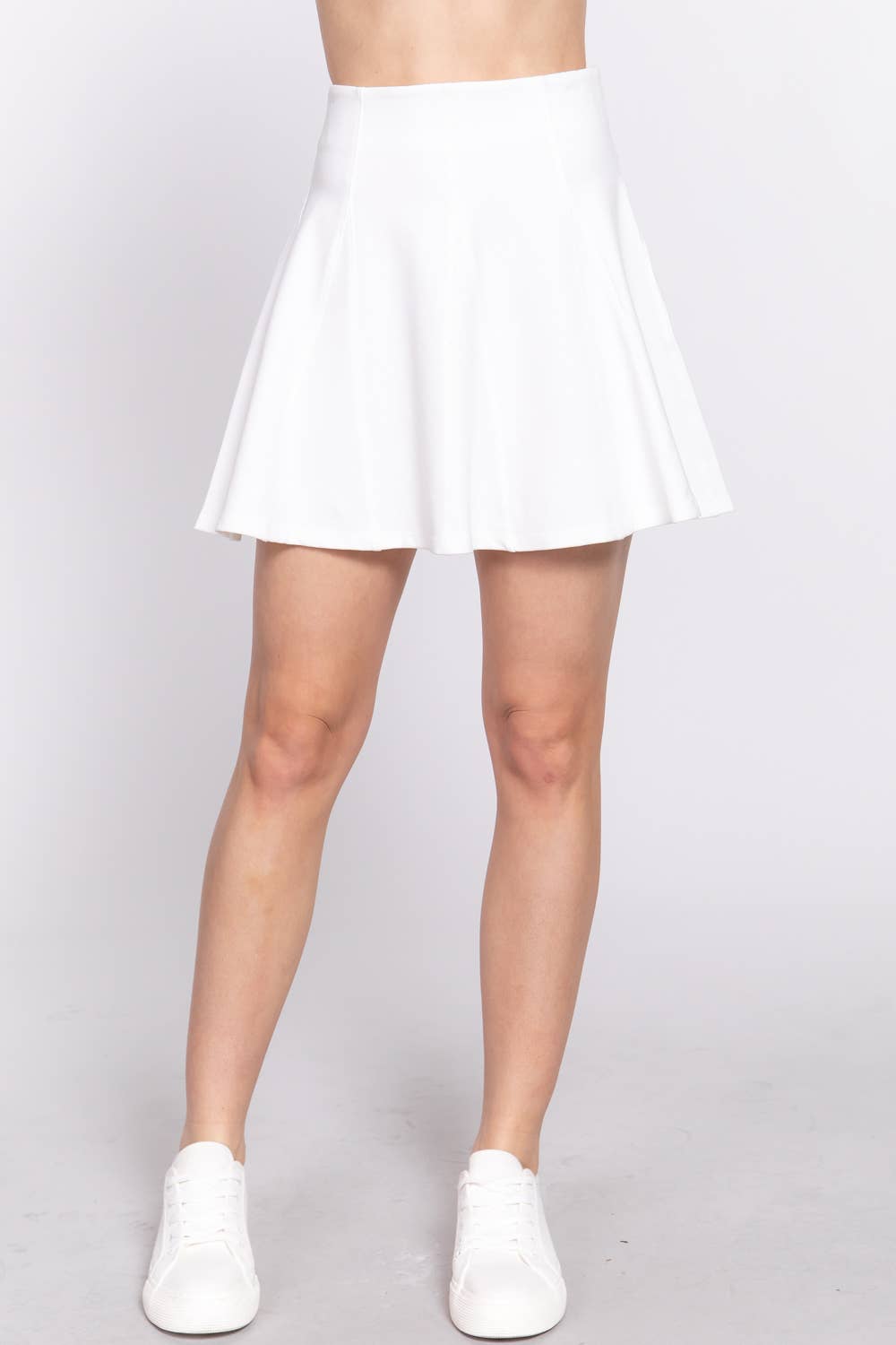 Active Basic | Active USA - Wholesale Skirt - Women's - Ponte Mini Skater Skirt33
