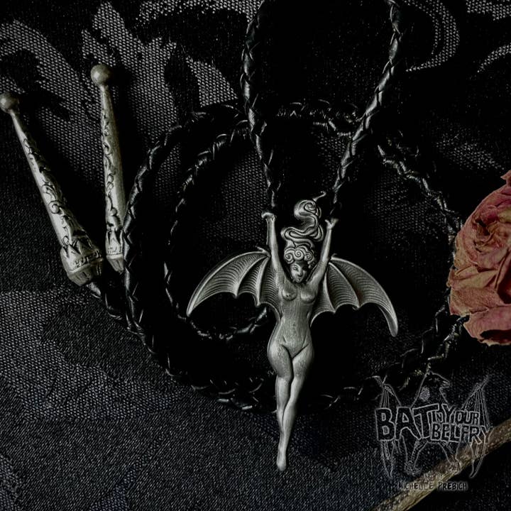 Vampire Woman Bolo Tie for wholesale by Bat In Your Belfry