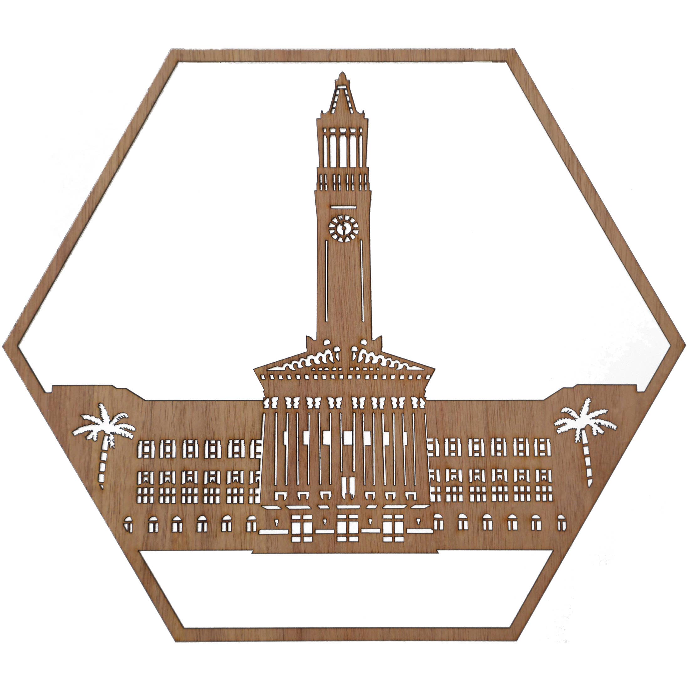 Straya Art - Wholesale Wall Accent - Brisbane Town Hall Hexagon Wall Art1