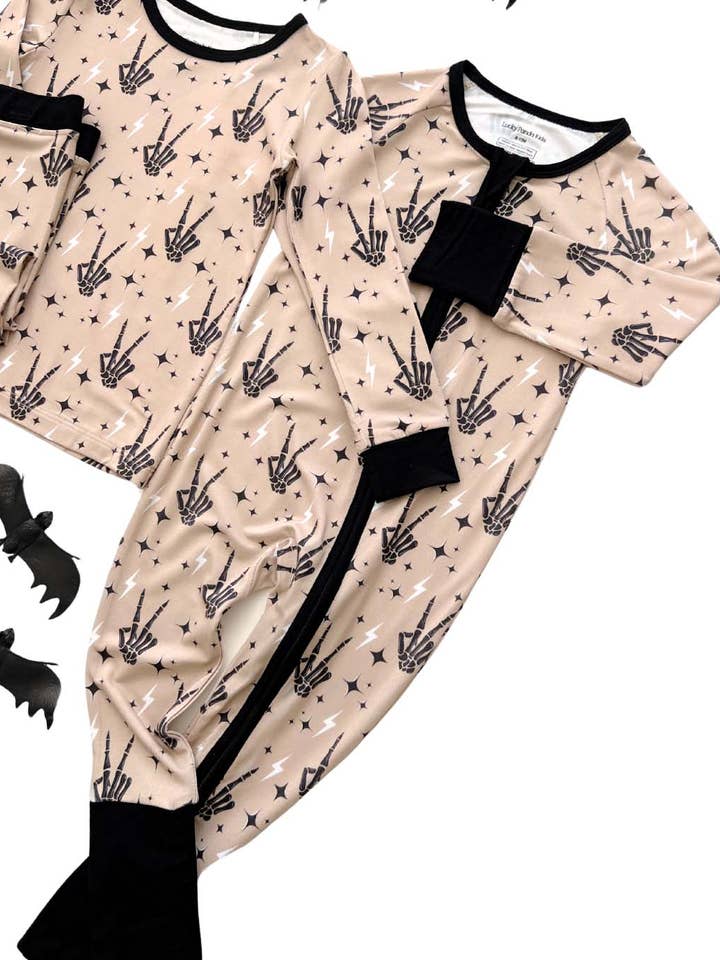 Lucky Panda Kids - Wholesale Jumpsuit - Baby - Bamboo Baby Clothing Zip Romper | Spooky Vibes