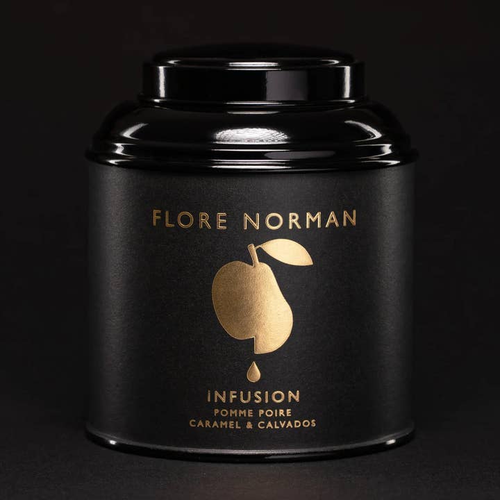 KARAMELL - Aufguss mit Äpfeln, Birnen, Karamell und Calvados "Pays d'Auge" für den Großhandel von FLORE NORMAN