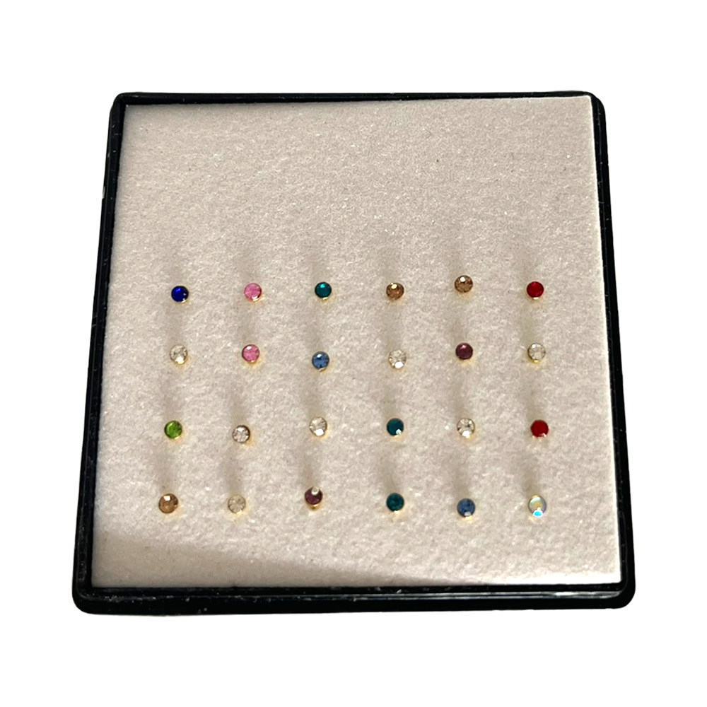 VIE – wholesale Nose ring – Nose Ring Collection Box, 24 Pieces1