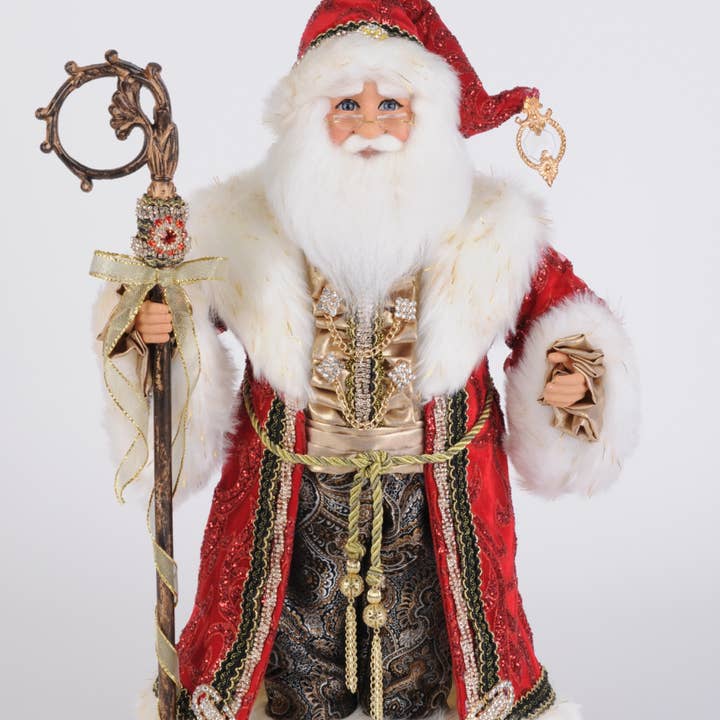 Dunn Deals – Decoração de Natal por atacado – Coleção Carrossel de Natal - Pai Natal Real de 19"0