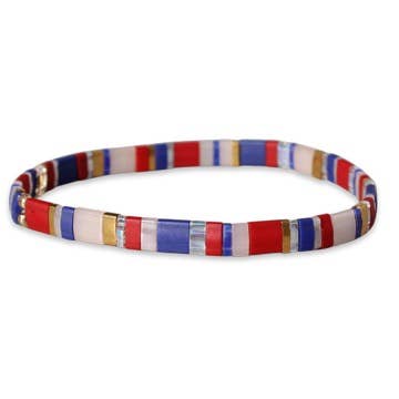 Myliu New York - Wholesale Beaded Bracelet - Masie Tila Beaded Bracelet Stack4