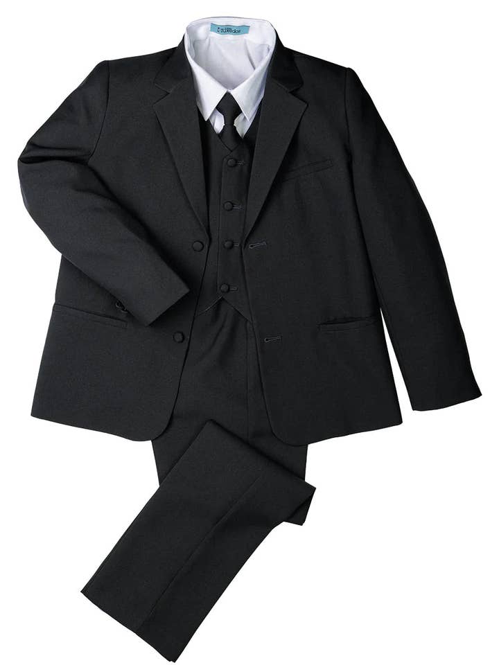 ”Mason” barn svart kostym (5-delars set) 2 för wholesale av Tux-USA®