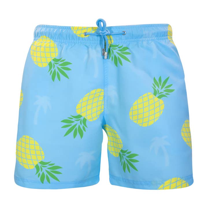 Pineapple Palm Blue per la vendita all'ingrosso da parte di Decisive Beachwear