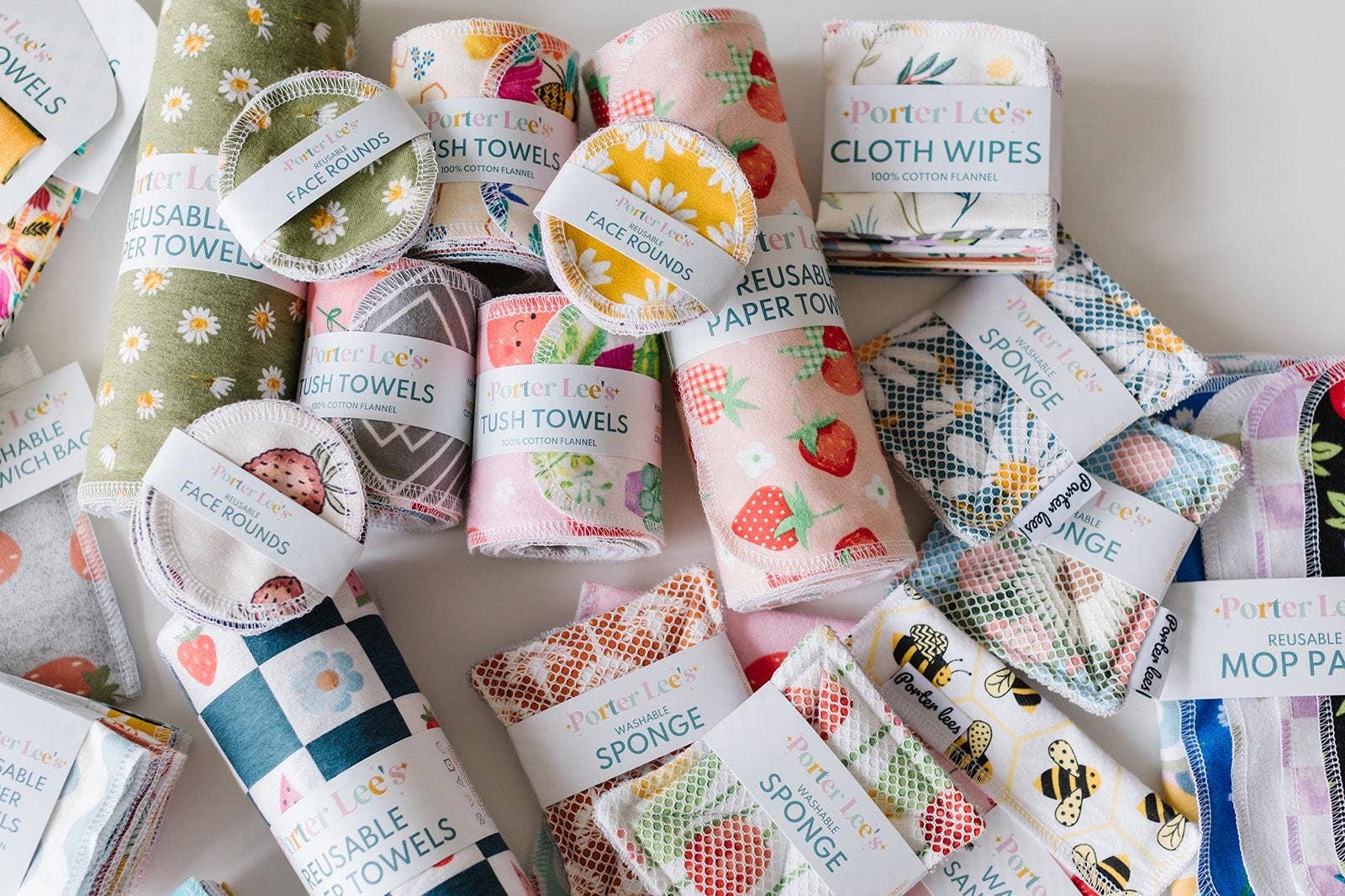 Porter Lee's - Wholesale Paper Towels - Reusable Paper Towels--Stamped Grove9