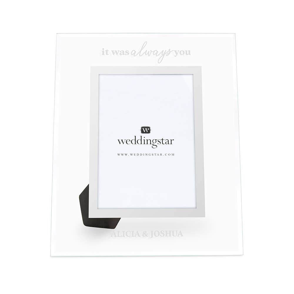 Weddingstar Inc. – wholesale Bildram – Personlig Glas 5X7 Ram - Det var alltid du2