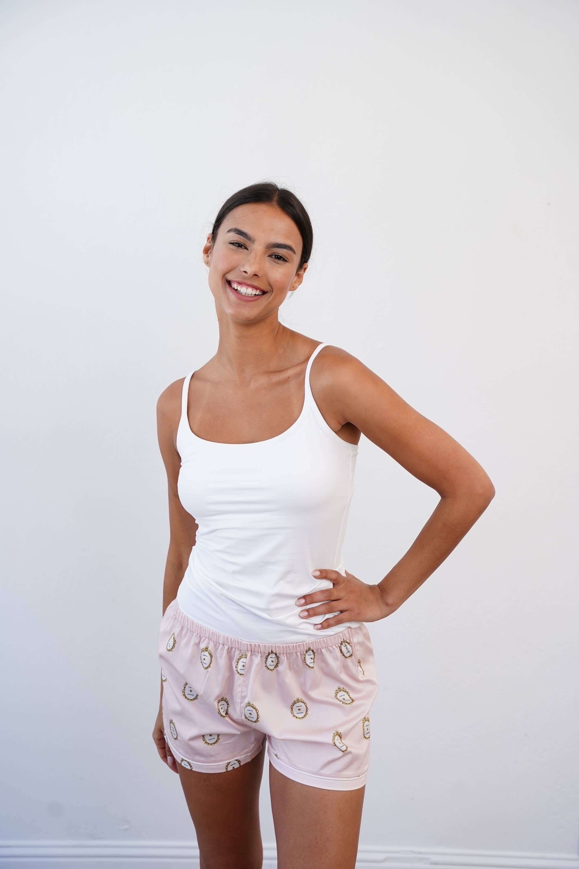 Toss Designs - Wholesale Sleepwear Bottom - Women's - Sleep Shorts - Press for Champagne Shorts1