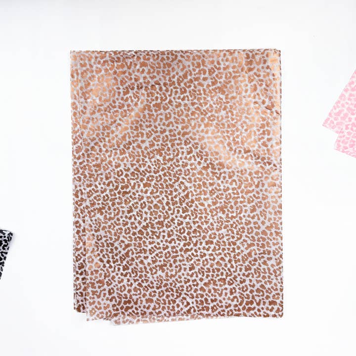 ByHome – Engroshandel Silkepapir – 28" x 20" leopardmønstret 17g indpakningspapir ark6