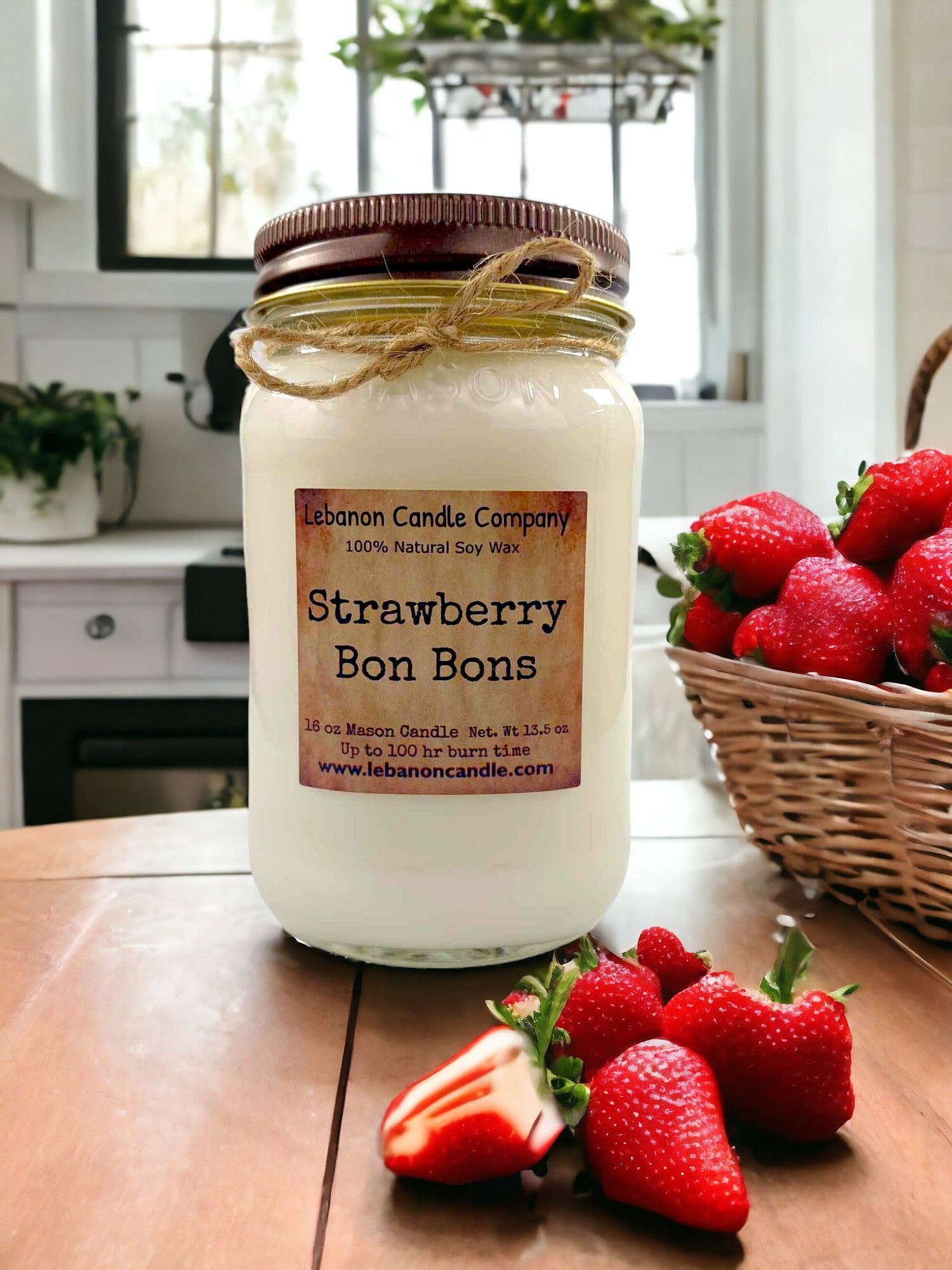 Lebanon Candle Company - Wholesale Jar/Filled Candle - Strawberry Bon Bons Candle3