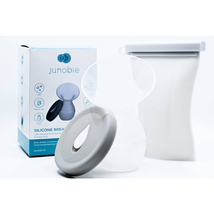 Junobie - Wholesale Feeding Set - Baby - Junobie Bag + Silicone Milk Breast Pump Bundle