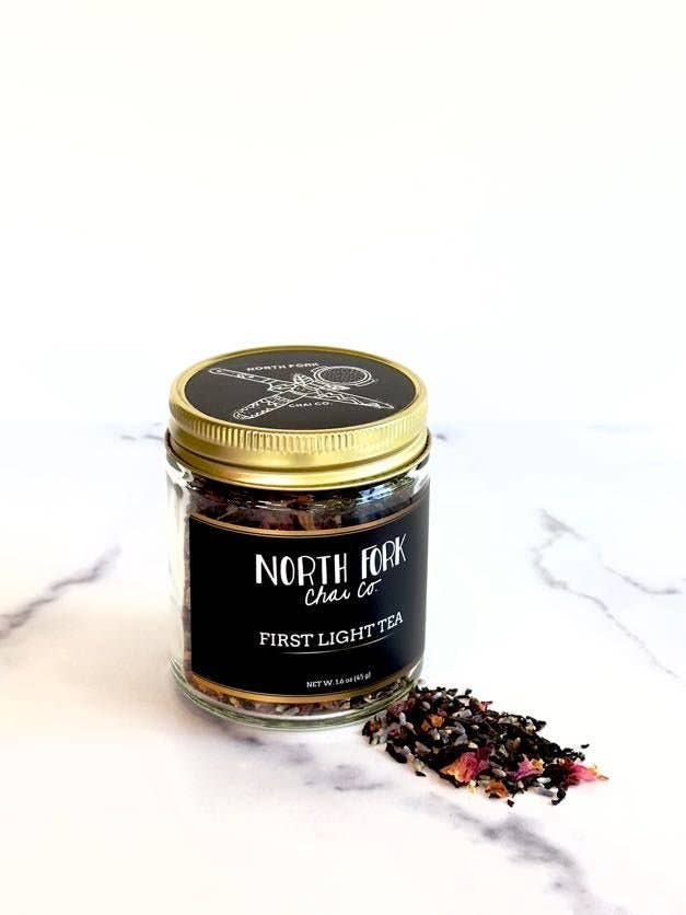First Light Tea for wholesale by North Fork Chai Co