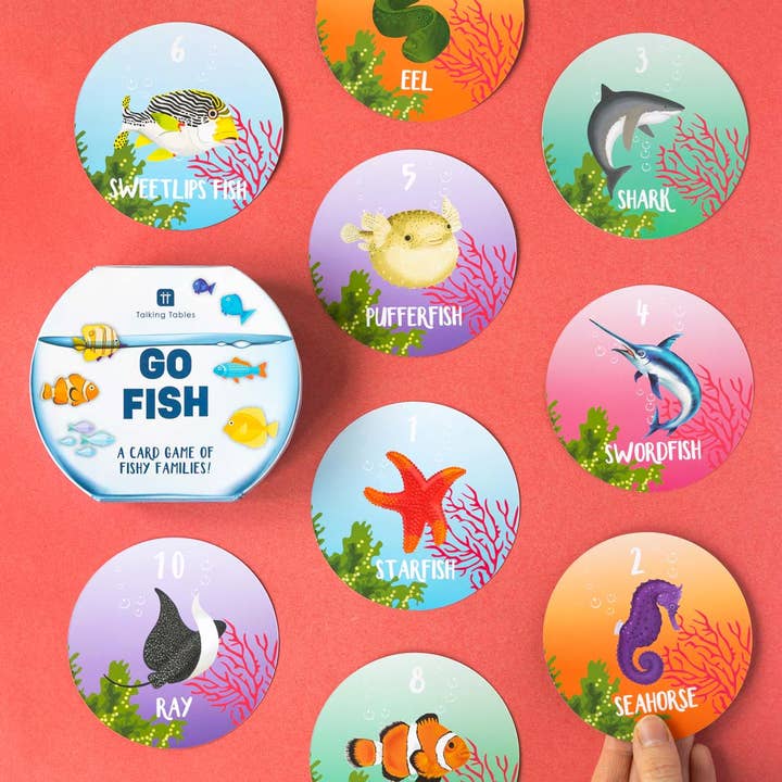 Talking Tables USA - Wholesale Card Game - Go Fish Game | POS | Kids Game | Family Game |