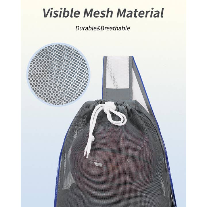 wandf - Wholesale Beach Bag - Mesh Drawstring Bag Swim Bag Quick-Dry Shoulder Strap24