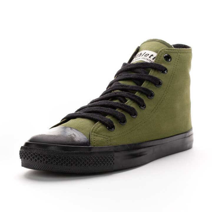 Fair Trainer Black Cap Cano Alto Verde Camping | Preto Jet por atacado de Ethletic GmbH