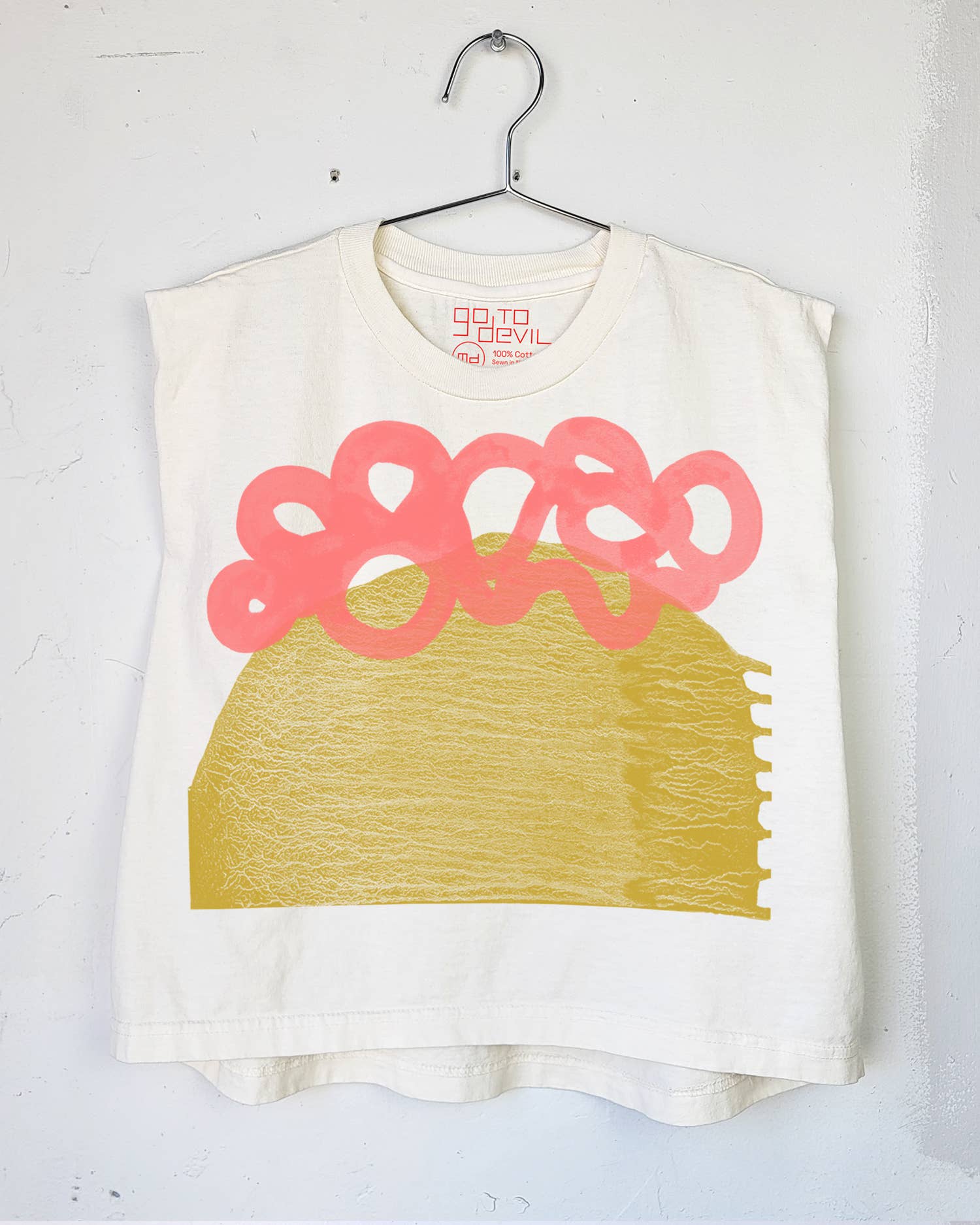 Go To Devil - Wholesale Screen Printed T-Shirt - Women's - Wander Joan Heavyweight Muscle Tee1