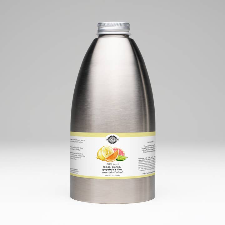 Mélange d'huiles essentielles de citron, de lime, d'orange et de pamplemousse pour la vente par Rustic Strength