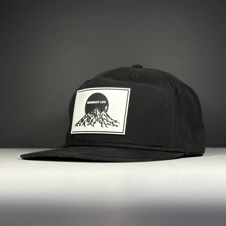 Fallen Mountain Hat / Black for wholesale by Boundary Line Company