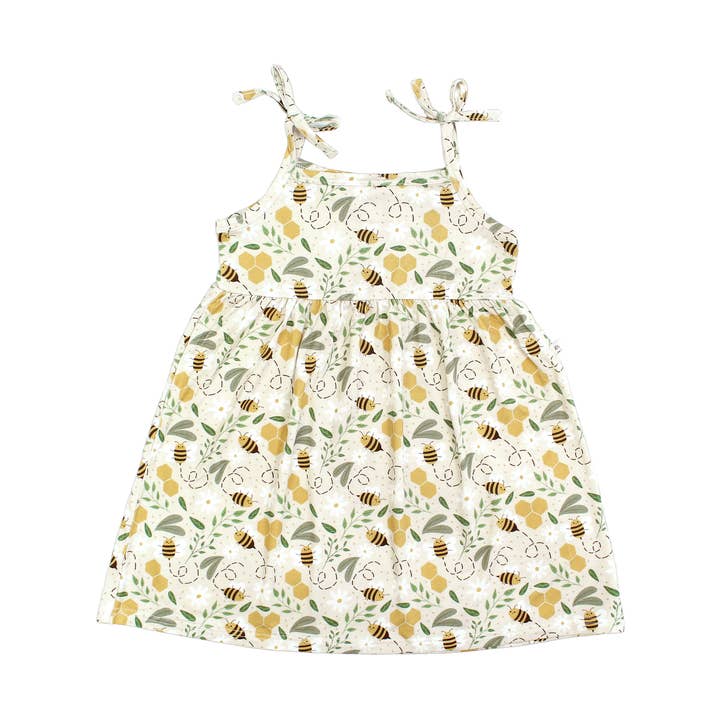 Happy Honey Bees Sommerkleid aus Bambus für den Großhandel von Emerson and Friends