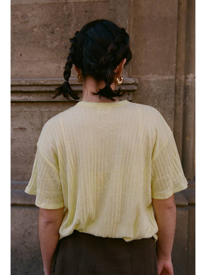 Nénés - Wholesale T-Shirt - Women's - Emilie T-shirt - Yellow2