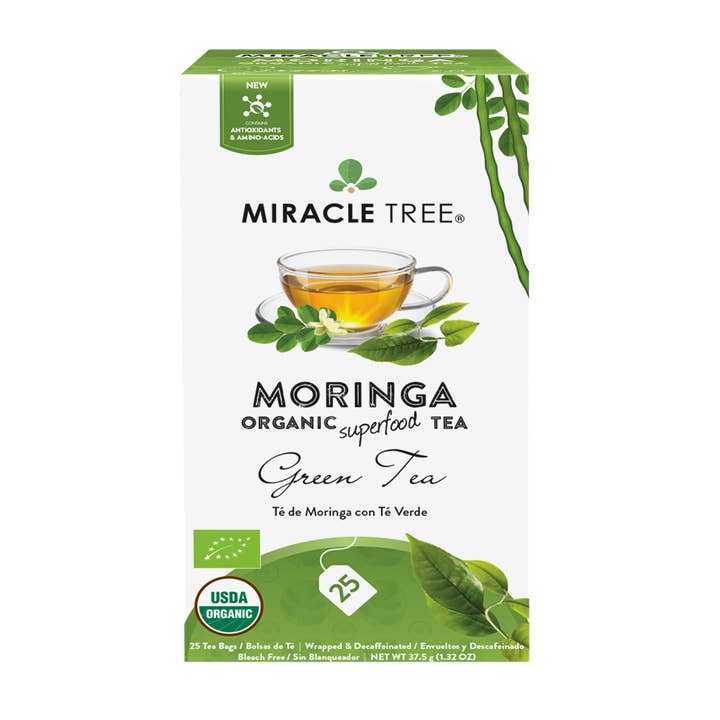 Miracle Tree - Wholesale Health/Detox Tea - Organic Moringa Tea: Green Tea1
