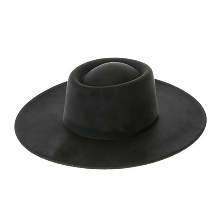 AdornWise - Wholesale Fedora – Women’s - Vegan Felt Gambler Hat- Structured Wide Brim, Adjustable Fit3
