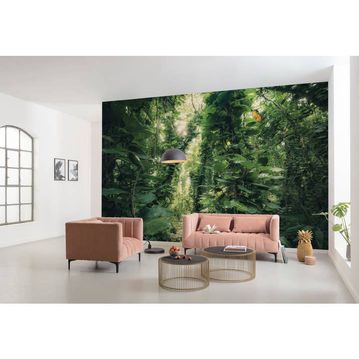 Papel pintado fotográfico de forro polar, hojas verdes, tamaño 450 x 280 cm para venta al por mayor de Komar Products GmbH & Co. KG