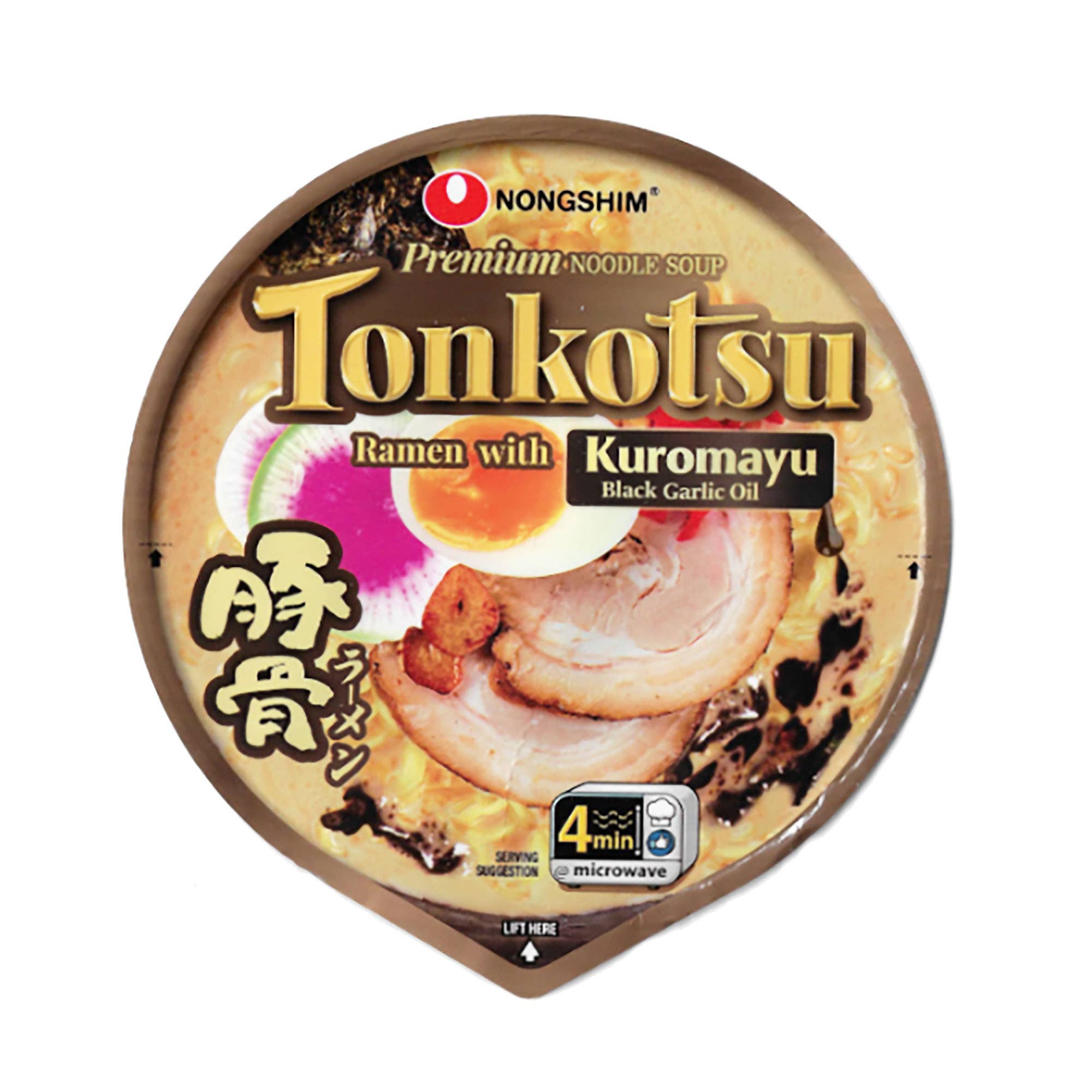 K Moitves Foods - Wholesale Ramen - Nongshim Tonkotsu Kuromayu Big Bowl-101g (Pack of 6 Cups)1