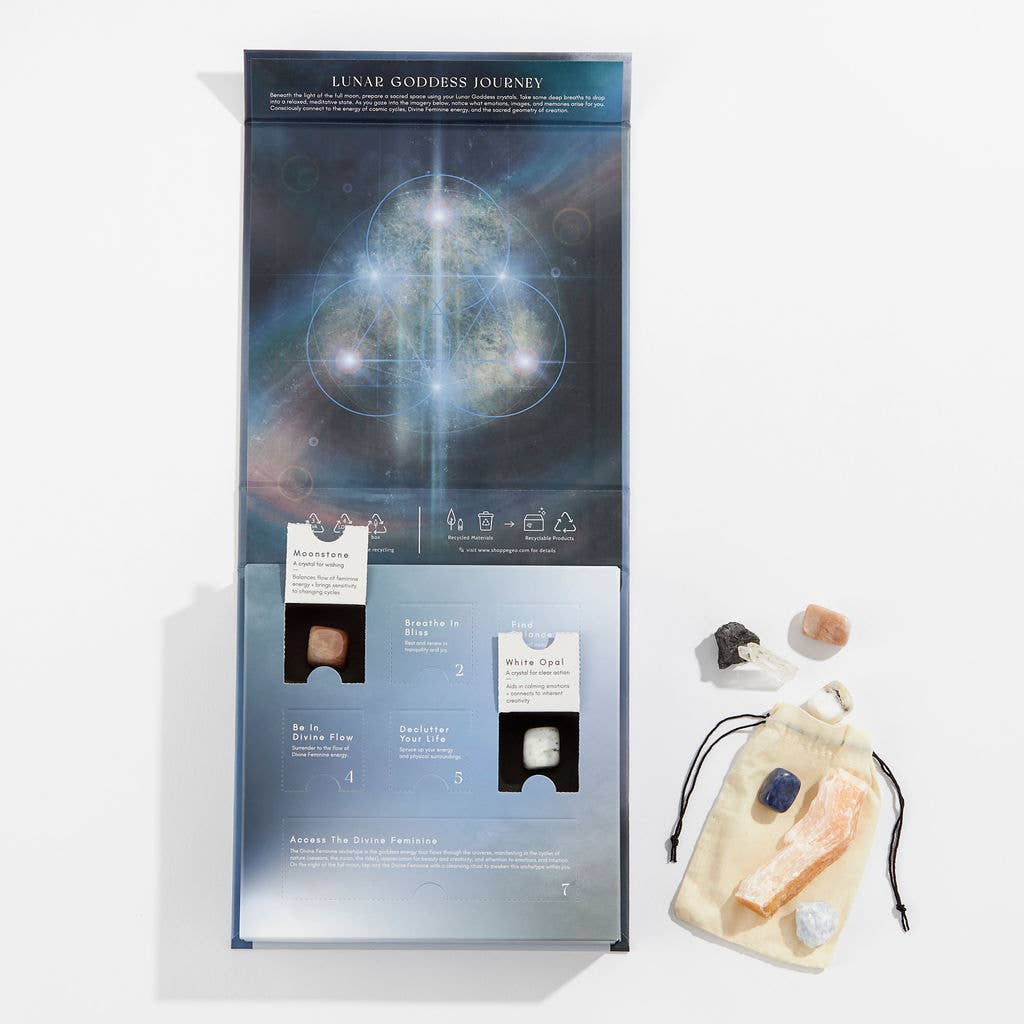 GeoCentral - Wholesale Advent Calendar - Lunar Goddess Crystal Countdown Box (Advent-Style Box) 🌕3