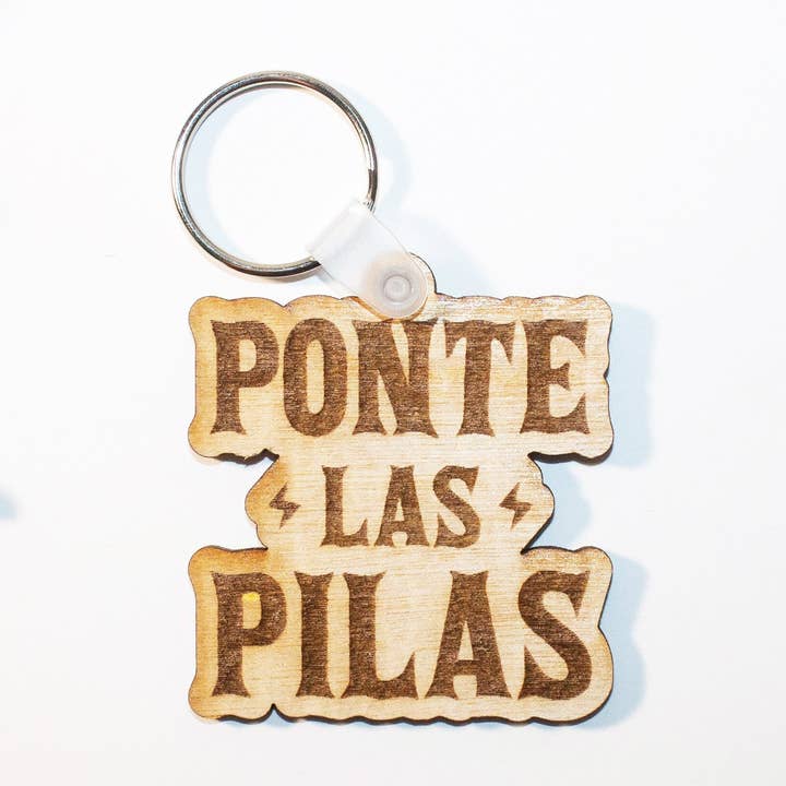 Ponte Las Pilas Keychain for wholesale by So Sun Crafters TX